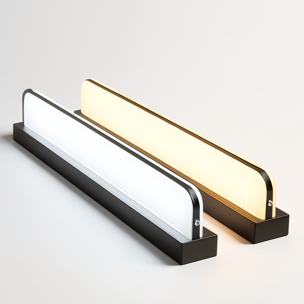 Led miroir lumière moderne salle de bain lampe appliques 42/62/72/120cm acier inoxydable AC85-265V noir blanc appliques LED apliques - vue 6 sur 9