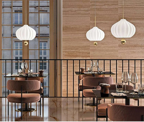 (15mai) Suspension moderne LED style chinois forme sphérique Shoutao - vue 3 sur 8