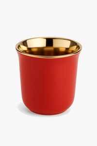 Lot 4 tasses inox double paroi 80 ml