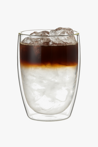 Lot 4 tasses verre double paroi borosilicate isolant