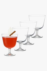 Lot 4 verres cocktail martini 260 ml elegants