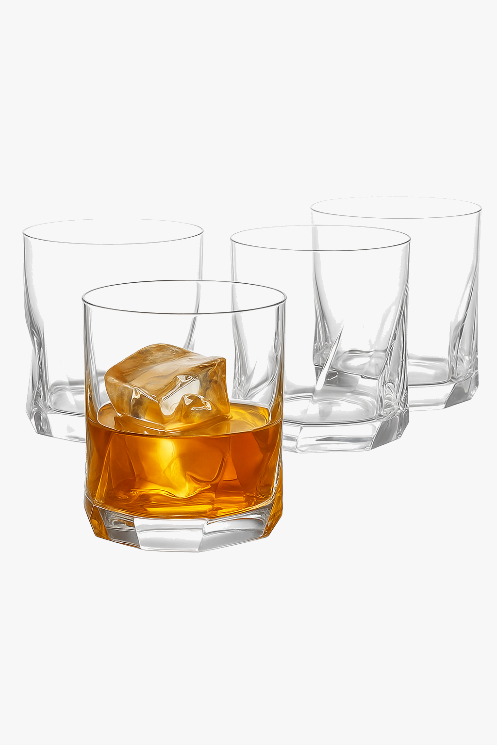 lot 4 verres whisky relief old fashioned résistants