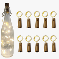 lot de 10 guirlandes lumineuses en liège pour décoration et bricolage