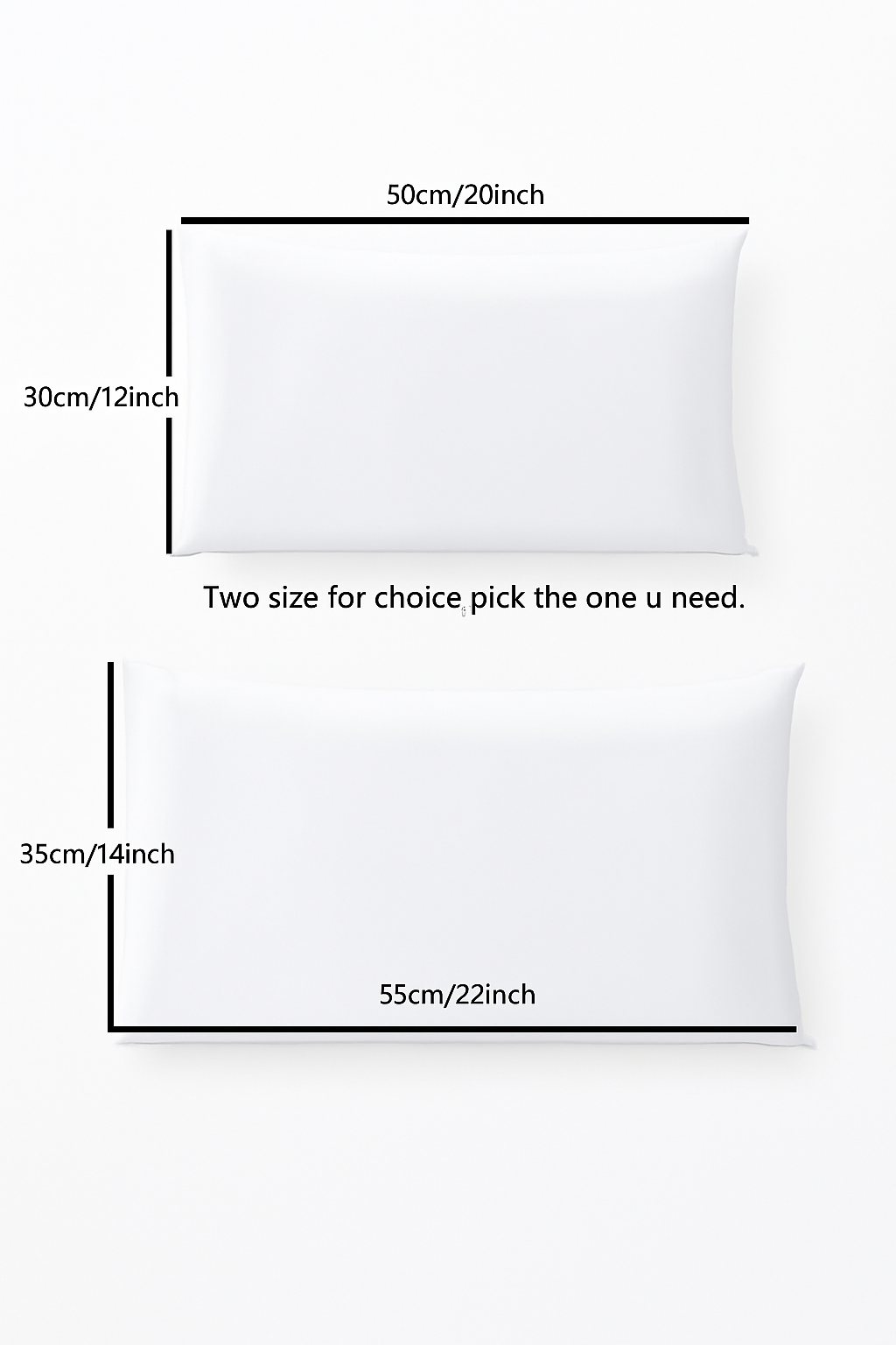 lot de 2 housses de coussin décoratives blanches rectangulaires - vue 6 sur 7