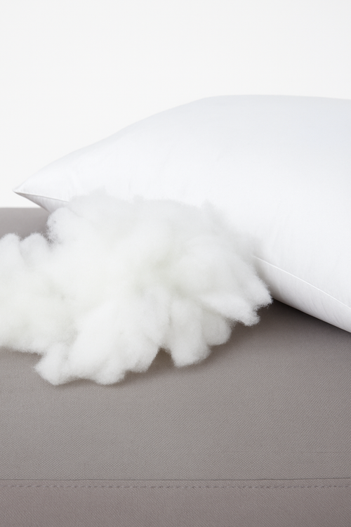 lot de 2 housses de coussin décoratives blanches rectangulaires - vue 4 sur 7