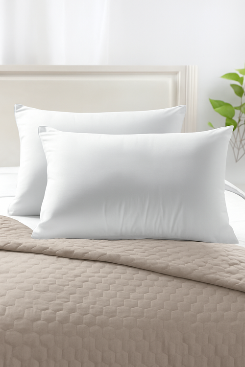 lot de 2 housses de coussin décoratives blanches rectangulaires - vue 5 sur 7