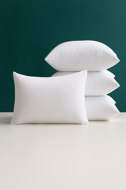lot de 2 housses de coussin décoratives blanches rectangulaires - vue 3 sur 7