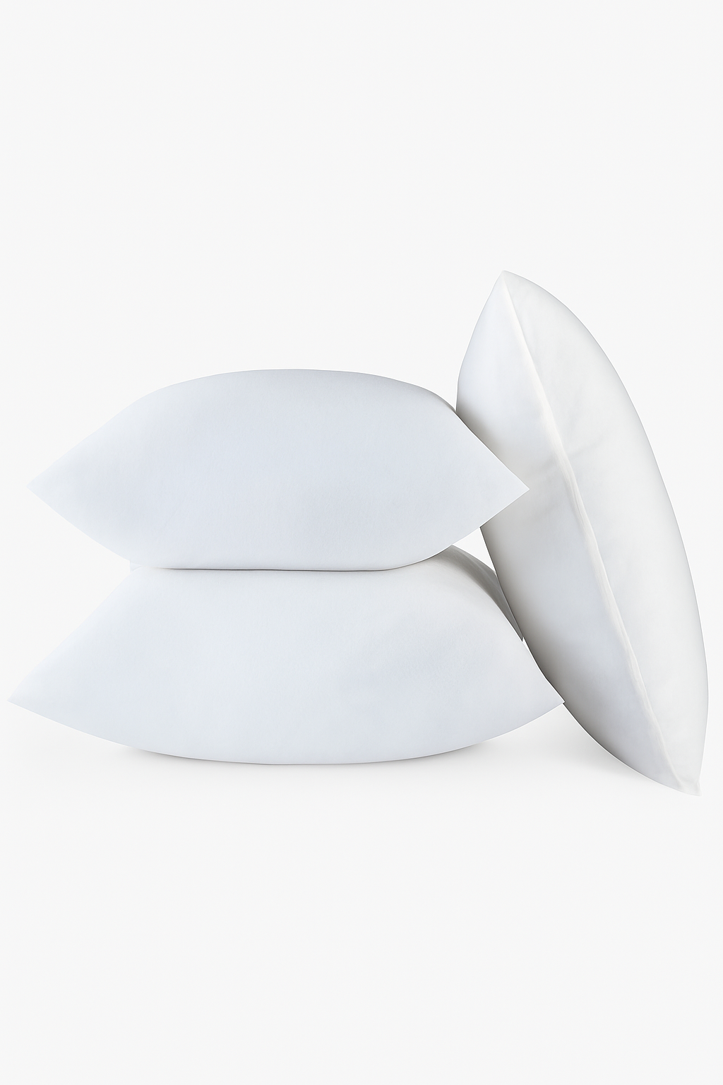 lot de 2 housses de coussin décoratives blanches rectangulaires