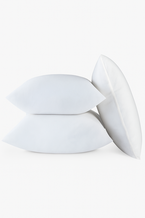 lot de 2 housses de coussin décoratives blanches rectangulaires