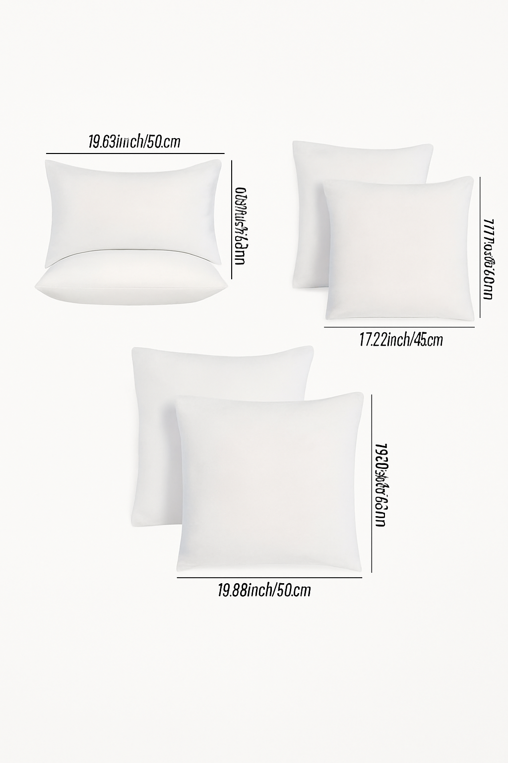 lot de 2 housses de coussin moelleuses et résistantes pour canapé - vue 4 sur 4