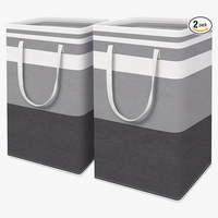 lot de 2 paniers à linge pliables et imperméables pour rangement