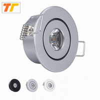 lot de 6 mini spots led dimmables encastrés en aluminium