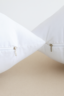 lot de housses de coussin blanches douces confortables 45x45 cm