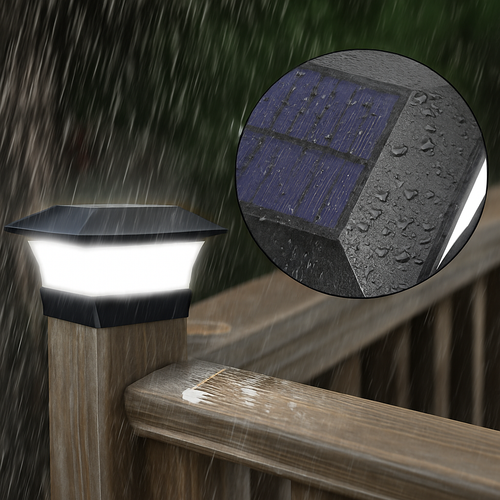 lot de lampes solaires d'extérieur à led étanches pour décoration jardin - vue 3 sur 9