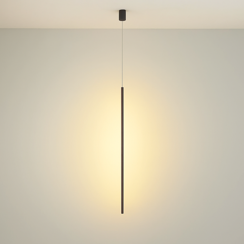 Luminaires suspendus LED modernes pour chambre à coucher chevet lecture lampe suspendue salon Bar café décor noir lustre plus long - vue 2 sur 14