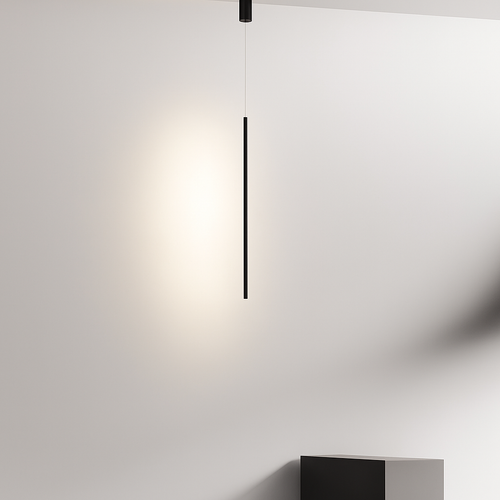 Luminaires suspendus LED modernes pour chambre à coucher chevet lecture lampe suspendue salon Bar café décor noir lustre plus long - vue 5 sur 14
