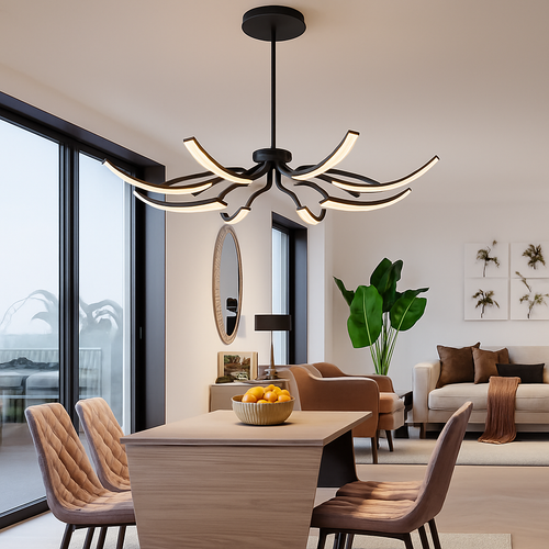 lustre araignée réglable design créatif pour décoration intérieure - vue 5 sur 6
