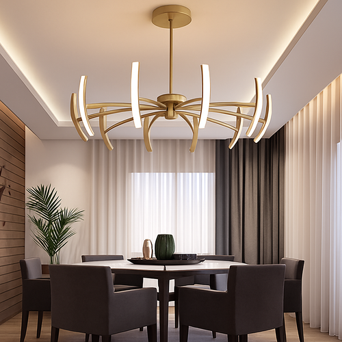 lustre araignée réglable design créatif pour décoration intérieure - vue 6 sur 6