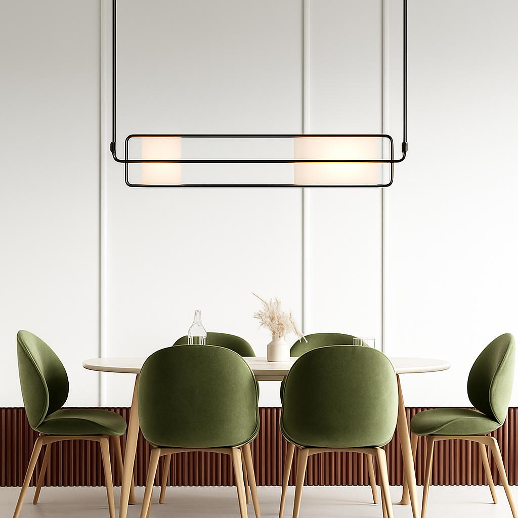 lustre art déco en verre et métal pour intérieur moderne - vue 4 sur 12