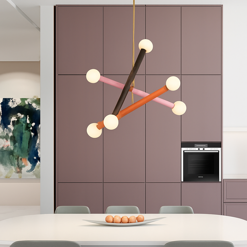 lustre art déco minimaliste éclairage suspendu - vue 3 sur 10