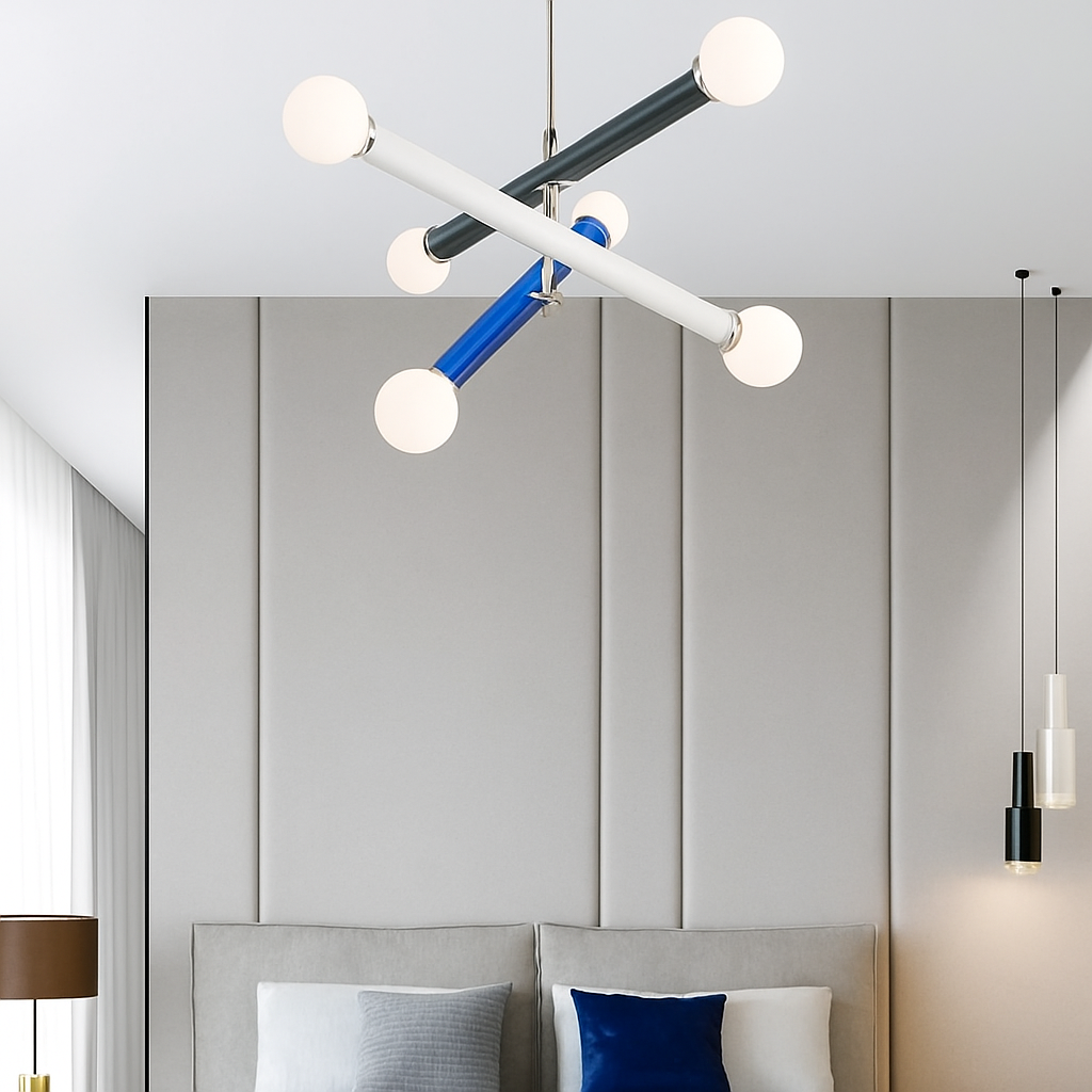 lustre art déco minimaliste éclairage suspendu - vue 5 sur 10