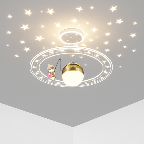 lustre astronaute décoration créative chambre enfants dessin animé - vue 3 sur 18