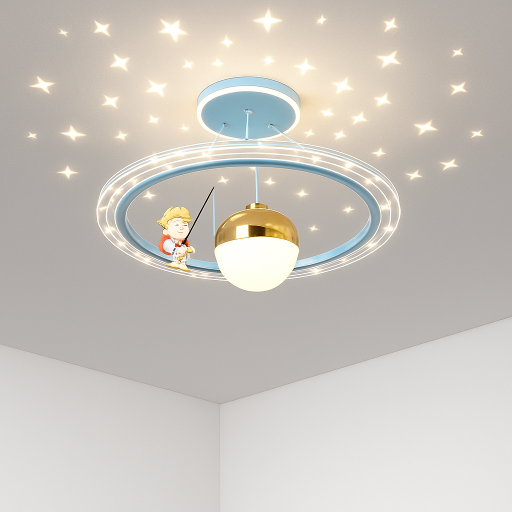 lustre astronaute décoration créative chambre enfants dessin animé - vue 3 sur 18