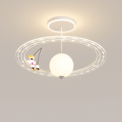 lustre astronaute décoration créative chambre enfants dessin animé - vue 6 sur 18