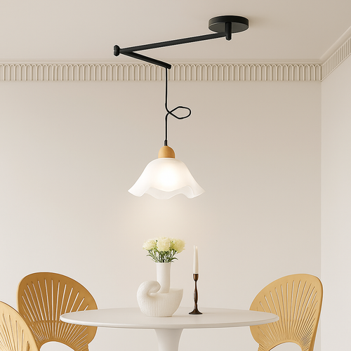 lustre à bras long rotatif réglable moderne pliable et rétractable - vue 6 sur 22