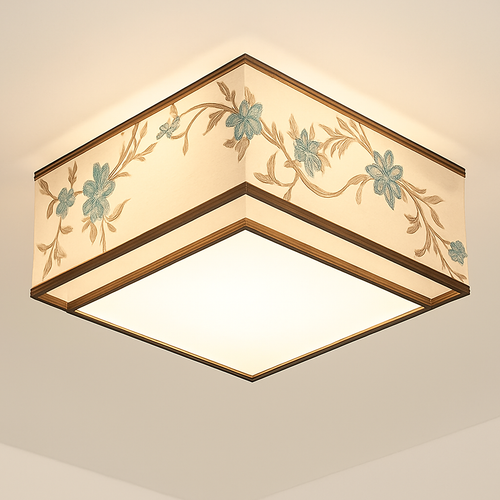 lustre chinois plafonnier chambre ronde Chinoiserie Luminaire Suspendu rétro maison salon étude Luminaire éclairage - vue 10 sur 17
