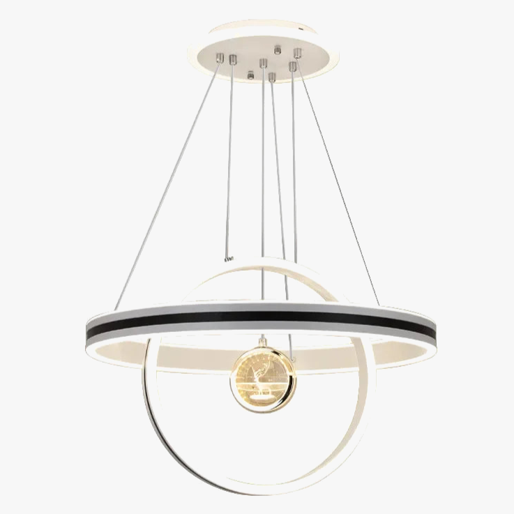Lustre circulaire de luxe en cristal d'élan pour Restaurant