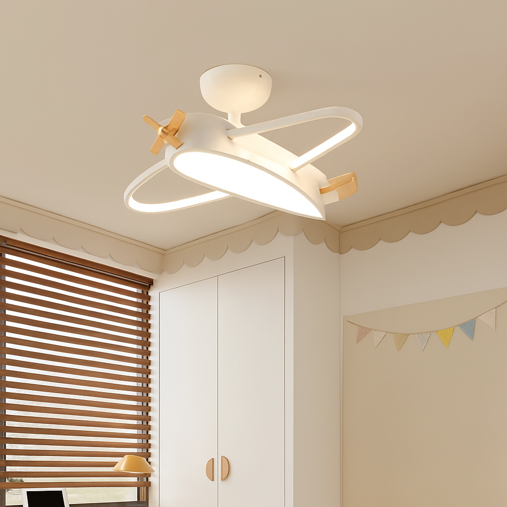 lustre créatif en forme d'avion pour enfant - vue 3 sur 8