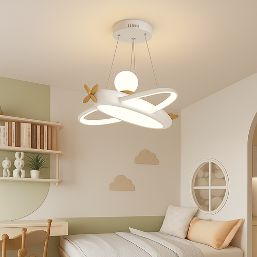 lustre créatif en forme d'avion pour enfant - vue 5 sur 8
