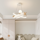 lustre créatif en forme d'avion pour enfant
