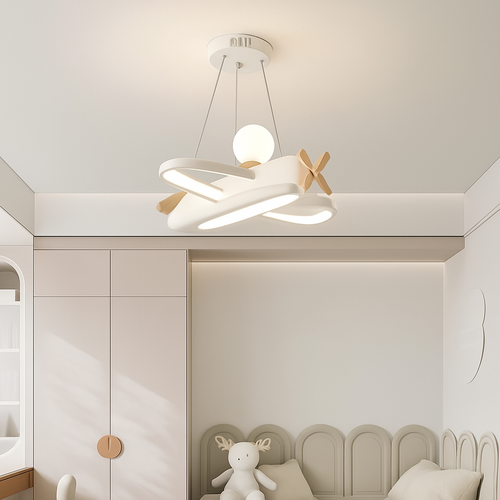 lustre créatif en forme d'avion pour enfant - vue 6 sur 8