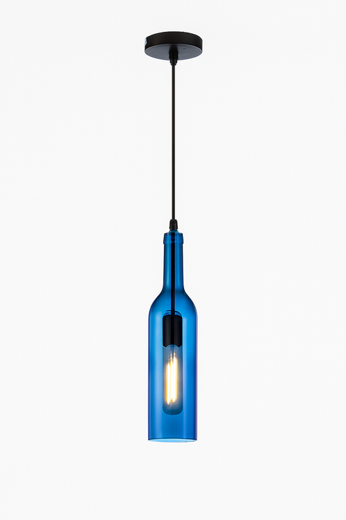 lustre créatif en forme de bouteille de vin décoratif pour la maison - vue 13 sur 15