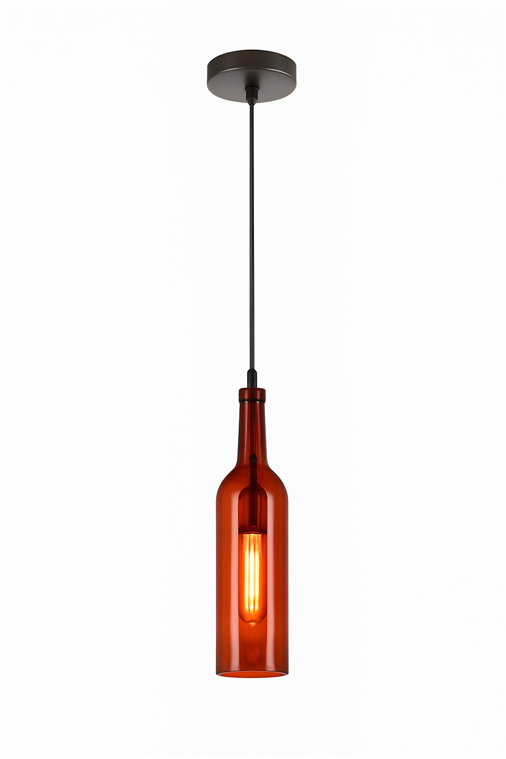lustre créatif en forme de bouteille de vin décoratif pour la maison - vue 7 sur 15