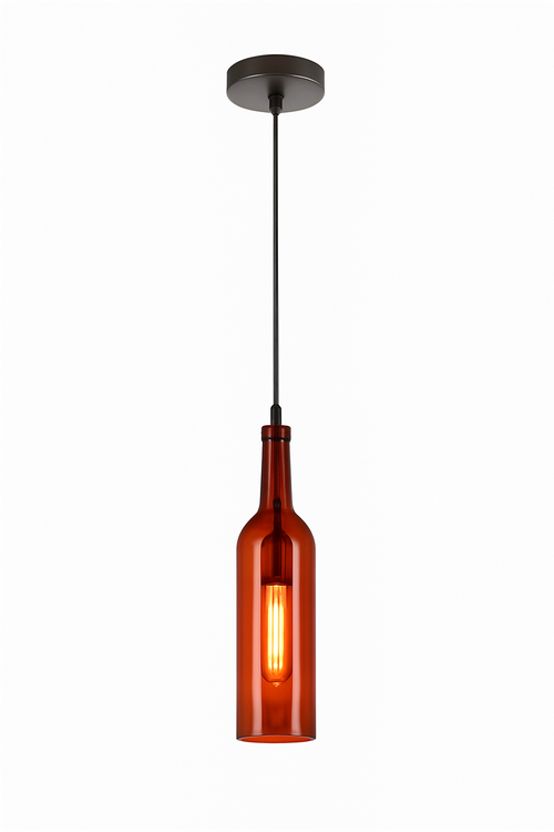 lustre créatif en forme de bouteille de vin décoratif pour la maison - vue 8 sur 15