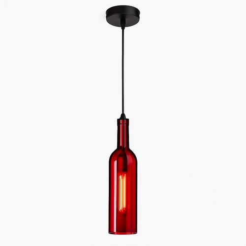 lustre créatif en forme de bouteille de vin décoratif pour la maison - vue 9 sur 15