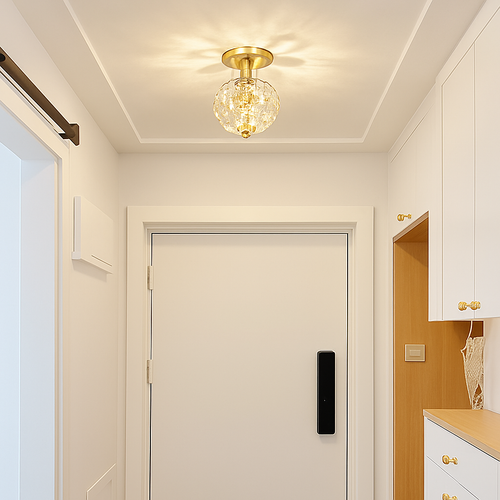 lustre de chevet en cristal k9 moderne et luxueux - vue 5 sur 8