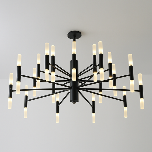 lustre de luxe moderne simple design artistique suspendu - vue 3 sur 12