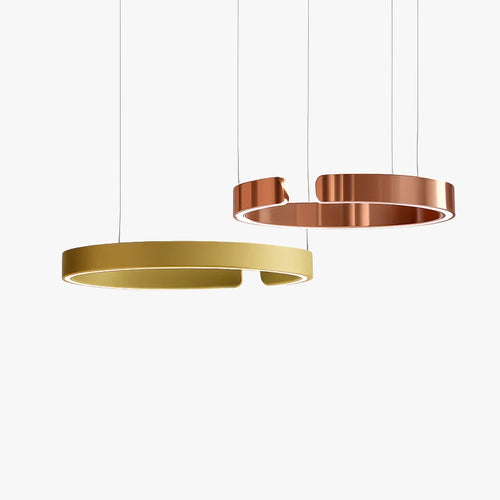 Plafonnier suspension lumière lustres pour salle à manger LED chambre salon nordique décor à la maison moderne lampes à anneau rond - vue 2 sur 29