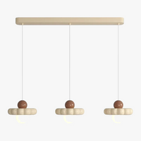 Lustre design avec fleurs Style crème créative