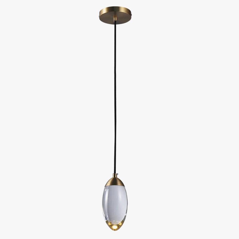 Lustre de salle à manger en cristal K5 de luxe moderne tout en cuivre salon
