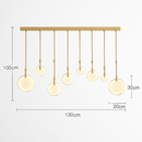 lustre design en marbre doré avec éclairage led tendance 2024