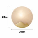 lustre design en marbre doré avec éclairage led tendance 2024