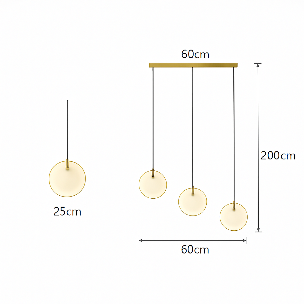 lustre design en marbre doré avec éclairage led tendance 2024