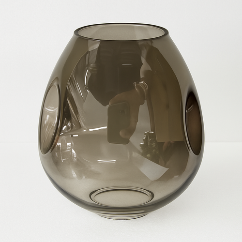 Lustre design à LED avec branches métal et bulles en verre Beans - vue 8 sur 15