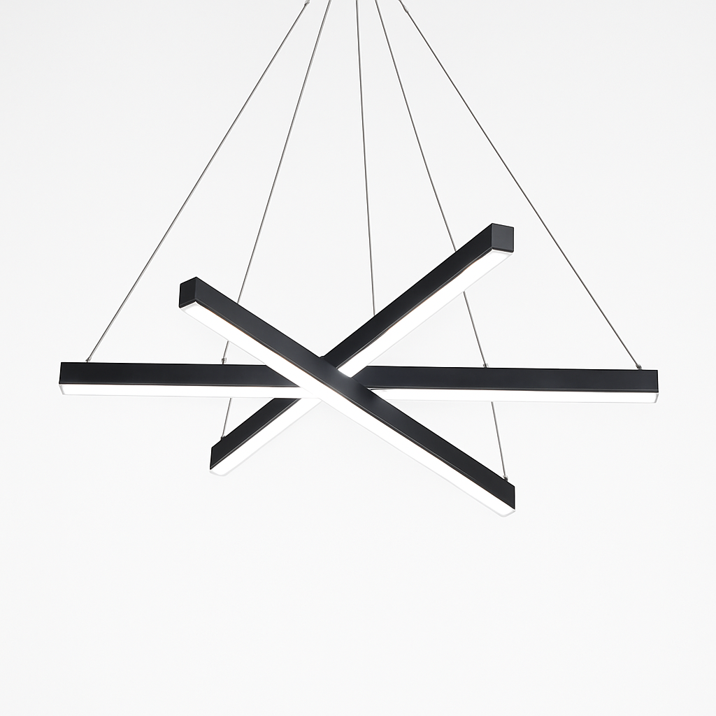 Lustre design LED barrettes lumineuses en métal Zillion