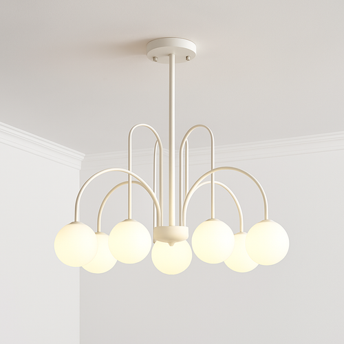 Lustre design LED à branches dorées avec boules en verre Light - vue 15 sur 14